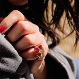 Bague - Rubis - Diamants