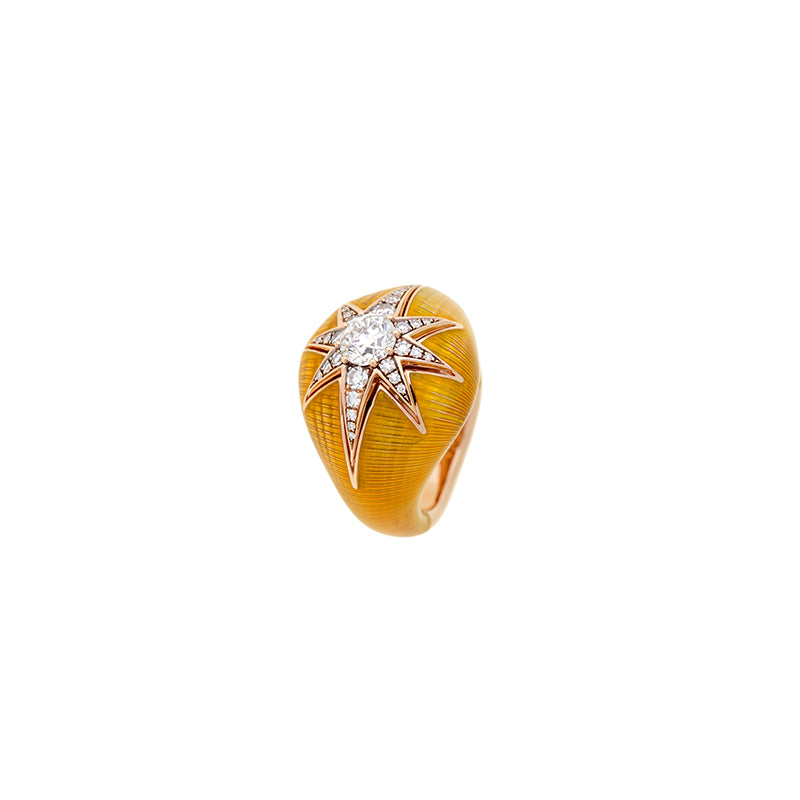 Aïda Yellow Ring - Diamonds