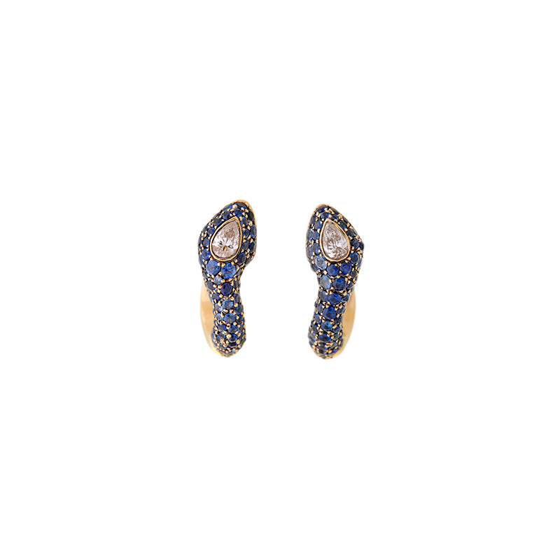 Basilik Earring - Blue Sapphires - Diamonds