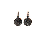 Beirut Boucles d'oreilles Pavé - Diamants noirs