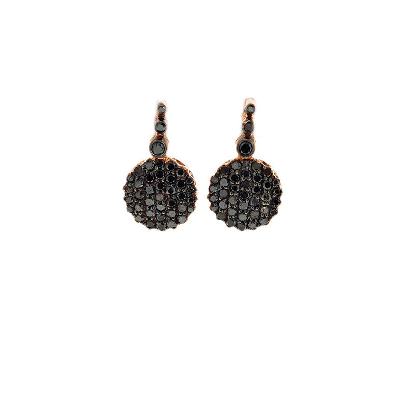 Beirut Boucles d'oreilles Pavé - Diamants noirs