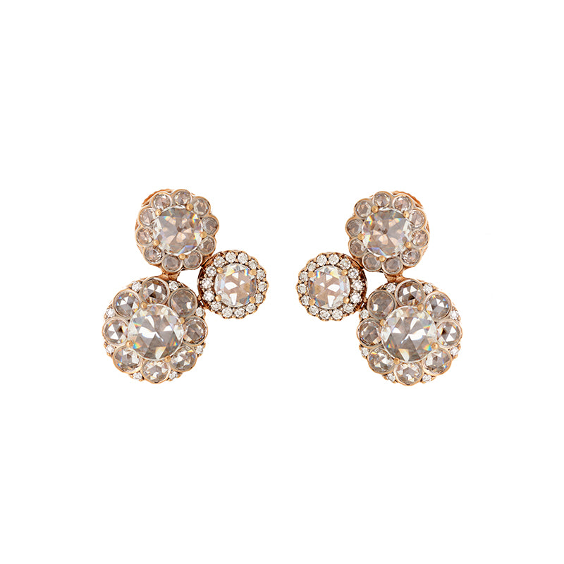 Beirut Rosace Boucles d'oreilles - Diamants