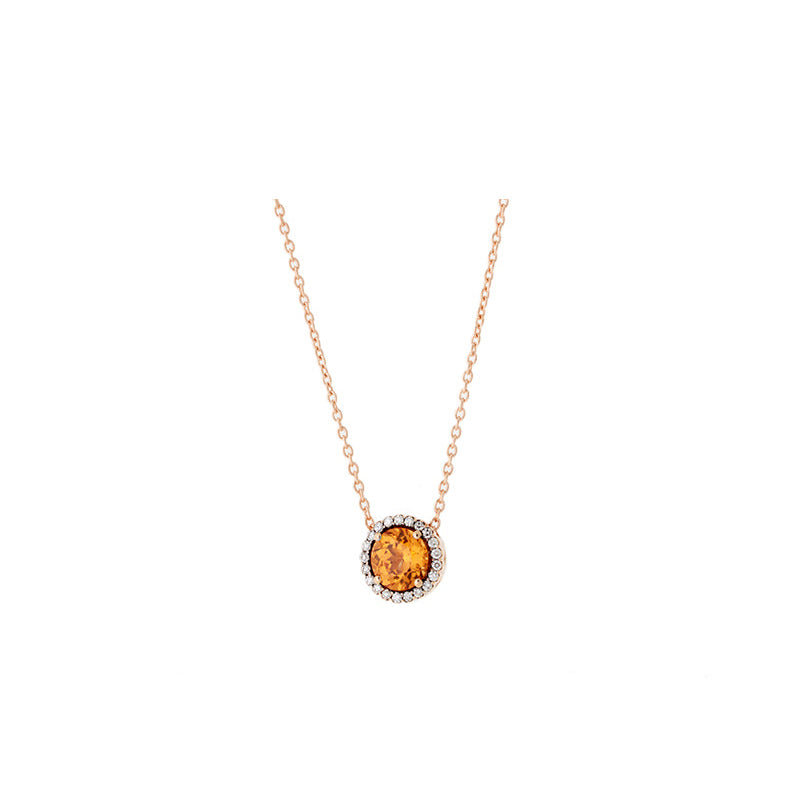 Beirut Pendentif - Spessartine - Diamants