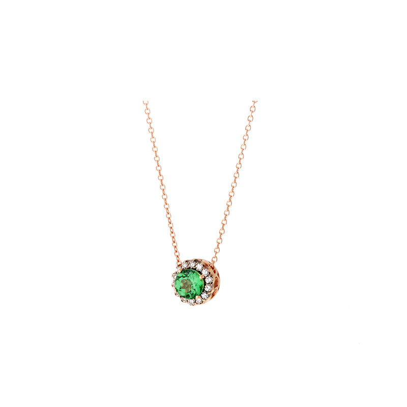 Beirut Pendentif - Tsavorite - Diamants
