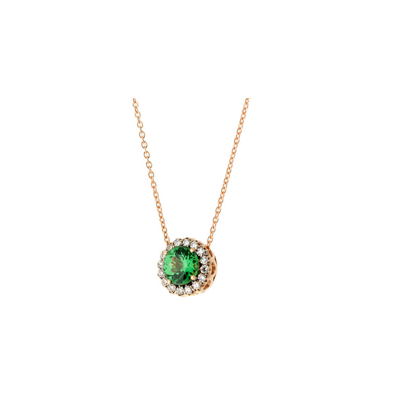 Beirut Pendant - Tsavorite - Diamonds