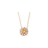 Beirut Rosace Pendant - Spessartine - Diamonds