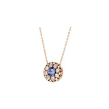 Beirut Rosace Pendentif - Tanzanite - Diamants