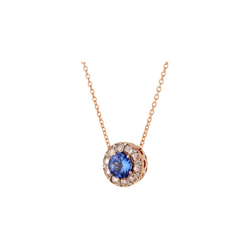 Beirut Rosace Pendant - Tanzanite - Diamonds