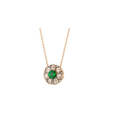 Beirut Rosace Pendentif - Tsavorite - Diamants