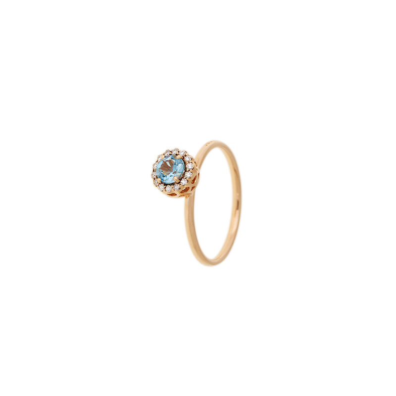 Beirut Bague - Aigue-Marine - Diamants