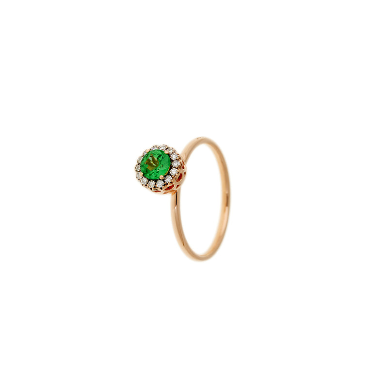 Beirut Bague - Tsavorite - Diamants