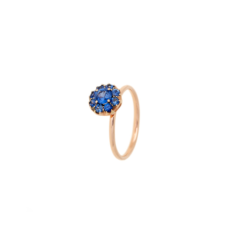 Beirut Circle Bague - Saphirs Bleus