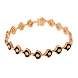 Fish For Love Bracelet Noir - Diamants