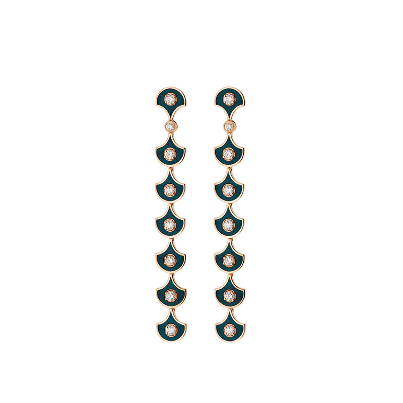 Fish For Love Boucle d'oreille Pétrole - Diamants