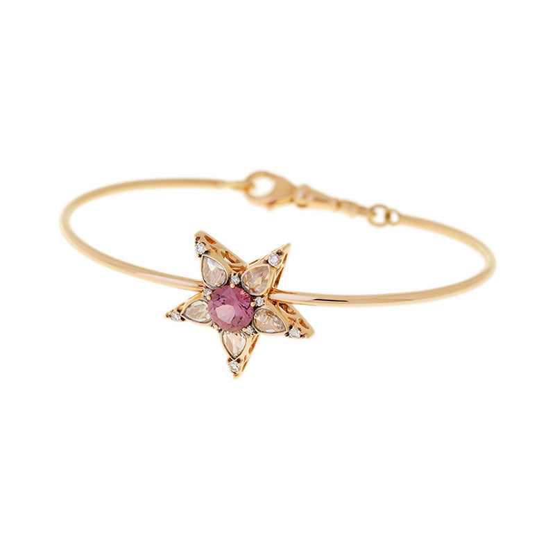 Istanbul Bracelet - Pink Sapphire - Diamonds