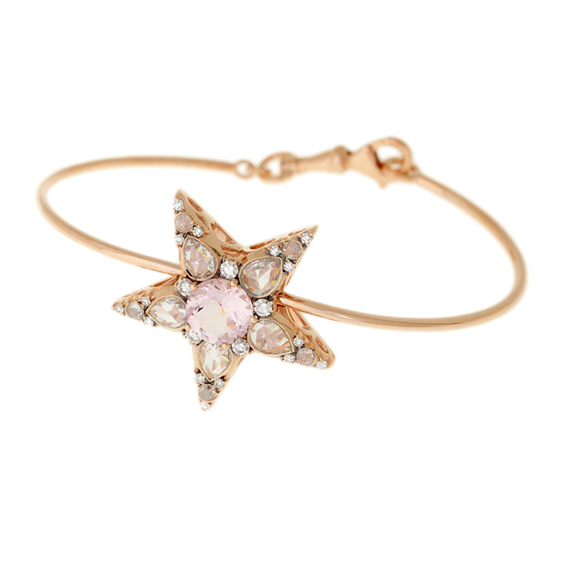 Istanbul Bracelet - Morganite - Diamonds