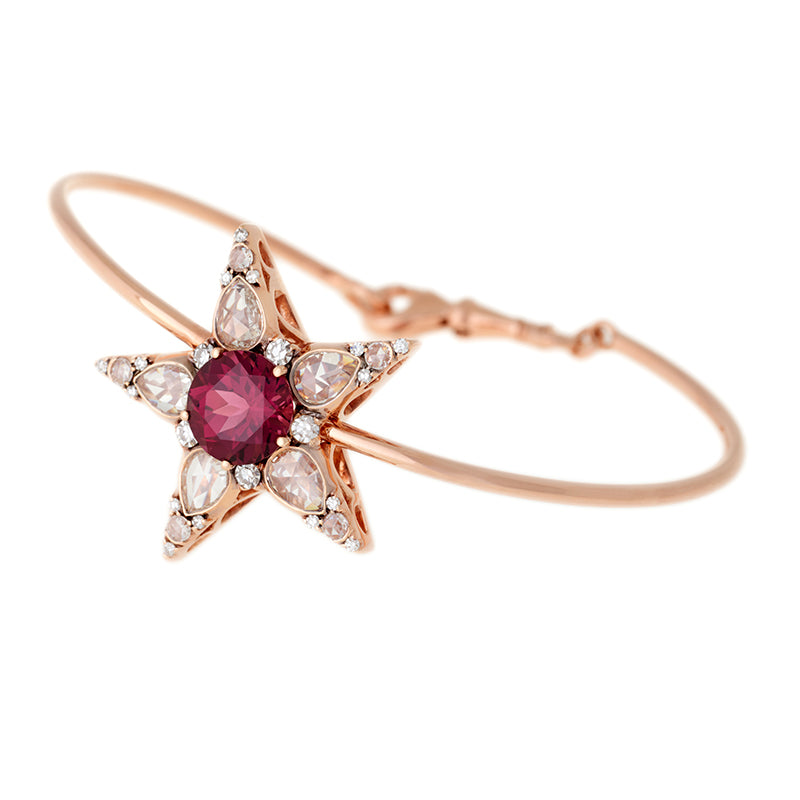 Istanbul Bracelet - Rhodolite - Diamants