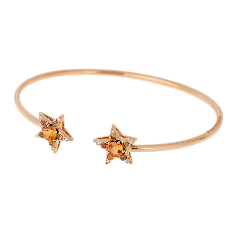 Istanbul Bracelet - Orange Sapphires - Spessartines - Diamonds
