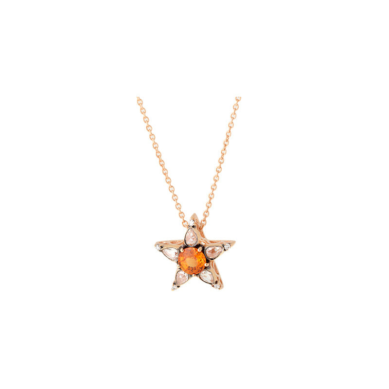 Istanbul Pendant - Spessartine - Diamonds