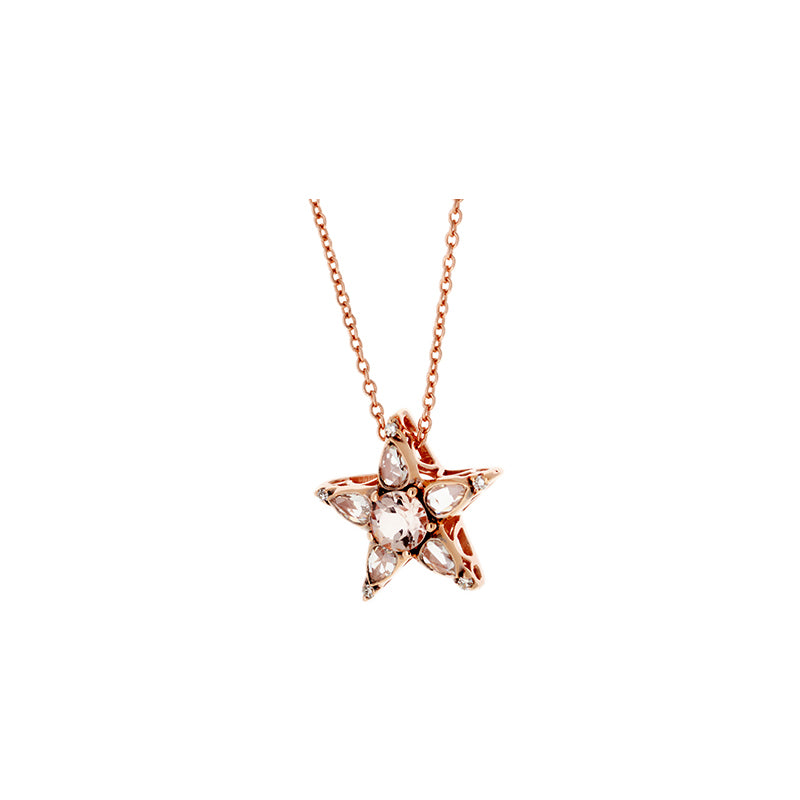 Istanbul Pendentif - Morganite - Diamants