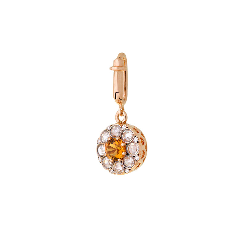 Beirut Charm - Citrine - Diamonds