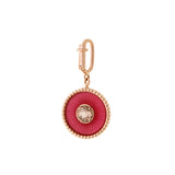 Médaille Vivaneau Rouge Cercle - Tourmaline
