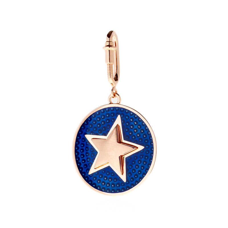 Charm Navy Blue Star