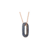 Link Pendant - Blue Sapphires