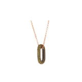 Link Pendant - Yellow Sapphires