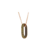 Link Pendant - Yellow Sapphires