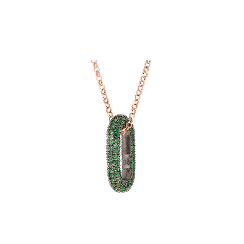 Link Pendant - Tsavorites