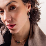 Link Earring - Tsavorites
