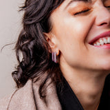 Link Boucle d'oreille - Saphirs Roses
