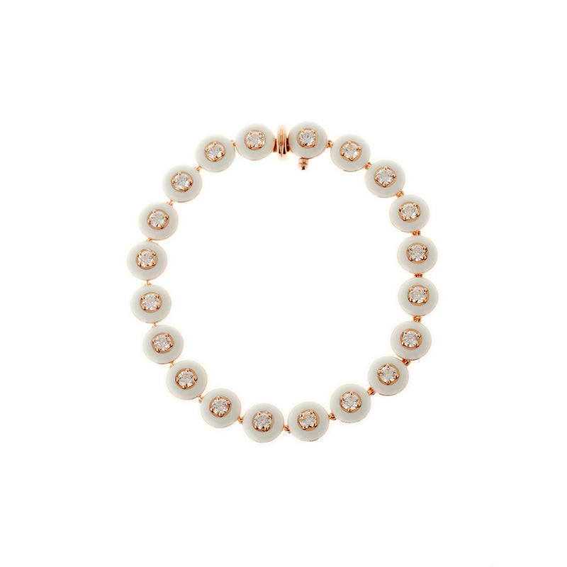 Mina Bracelet Ivoire - Diamants