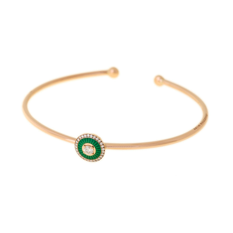 Mina Green Bracelet - Diamonds