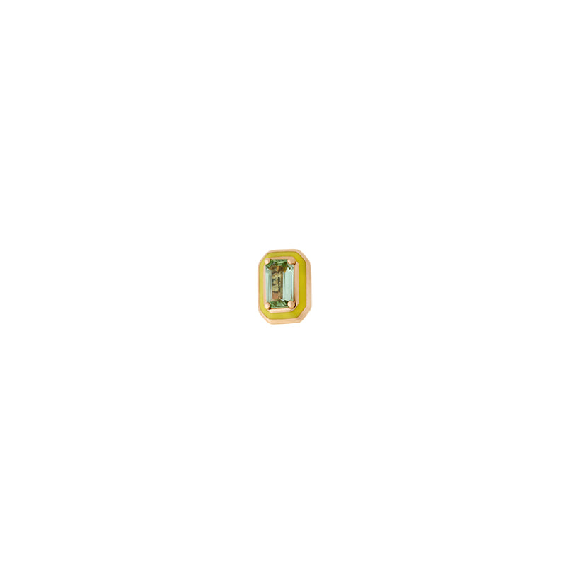 Mina Yellow Earring - Green Sapphire