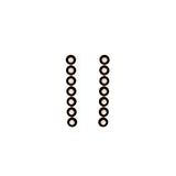 Mina Boucles d'oreilles Noires - Diamants