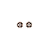 Mina Boucles d'oreilles noires - Diamants