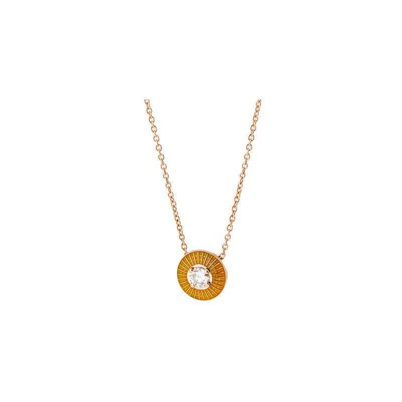 Mina Yellow Pendant - Diamond