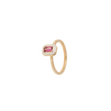 Mina Ivory Ring - Pink Tourmaline
