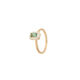 Mina Ivory Ring - Green Tourmaline
