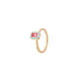 Mina Bague Bleu Clair - Tourmaline rose