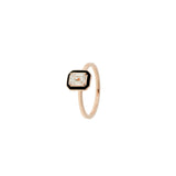 Mina Bague Noire - Diamant