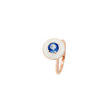 Mina Ivory Ring - Blue Sapphire