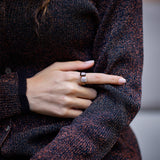 Mina Bague Noire - Diamant