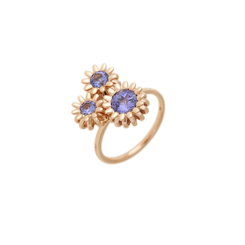Poppy Ring - Tanzanites