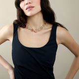 Poppy Necklace - Tourmalines - Aquamarines - Morganites - Diamonds