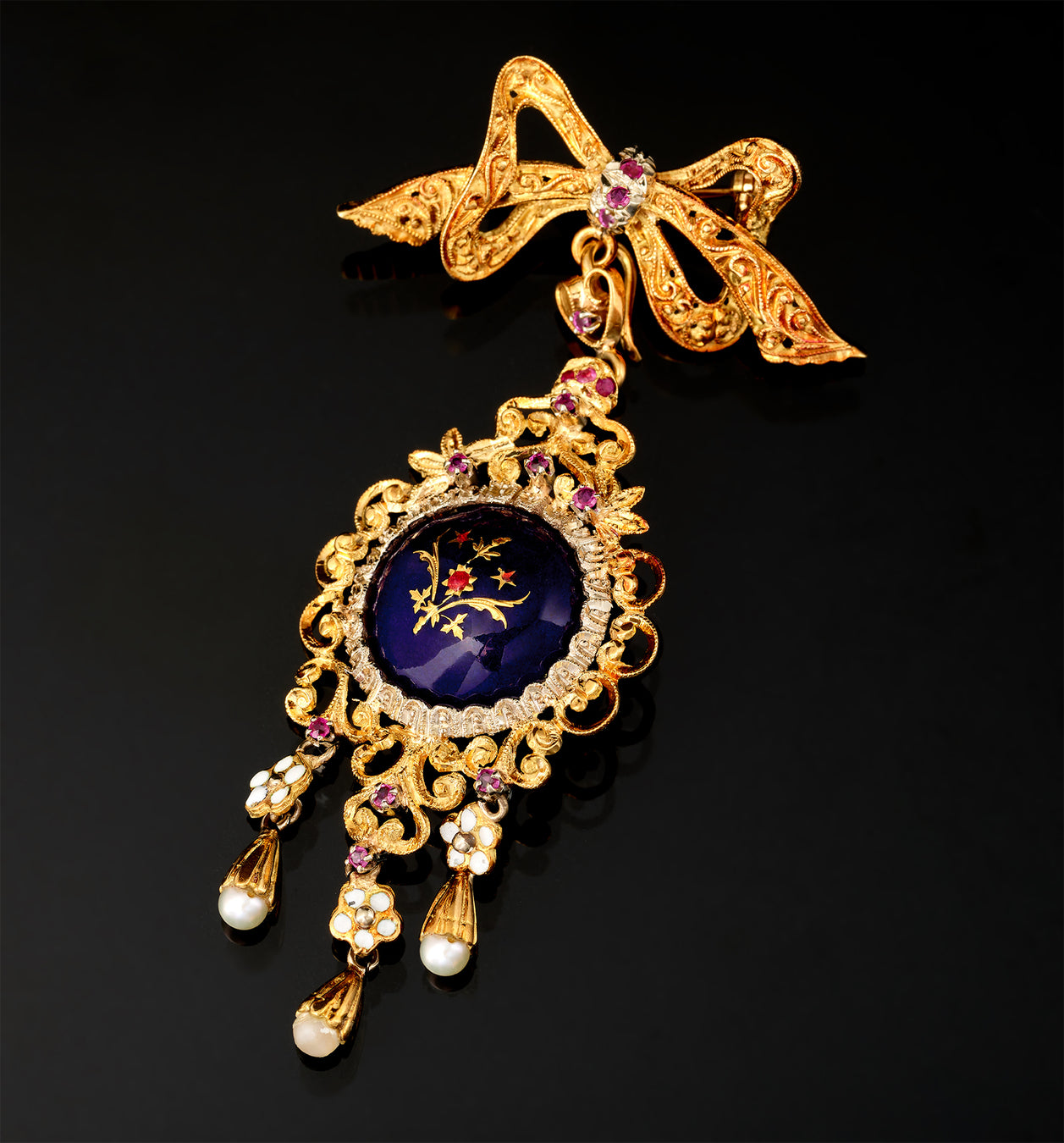 Brooch - Rubies