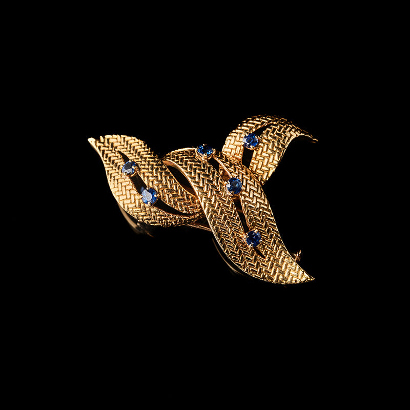 Brooch - Blue Sapphires