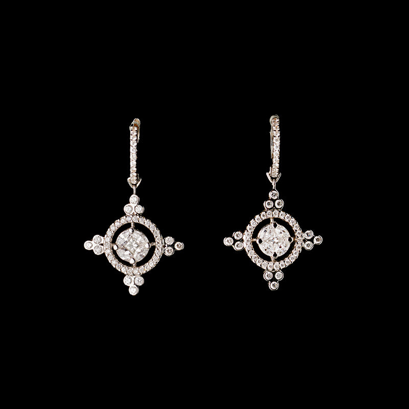 Boucles d'oreilles - Diamants
